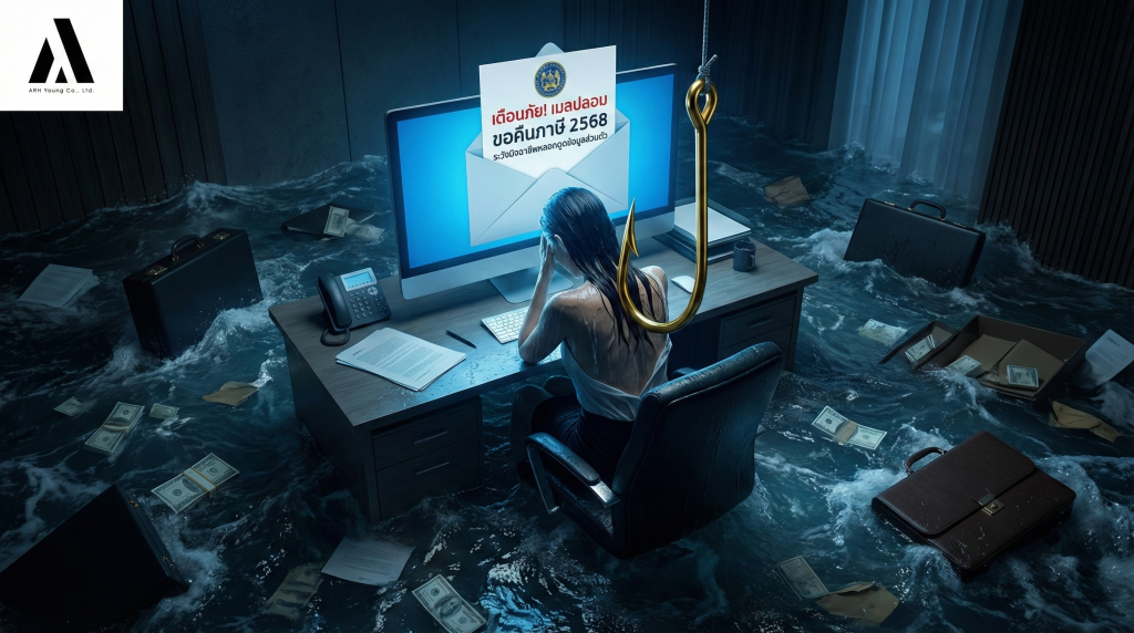 เตือนภัย! เมลปลอม "ขอคืนภาษี 2568" ระวังมิจฉาชีพหลอกดูดข้อมูลส่วนตัว (อัปเดต ก.พ. 2026)